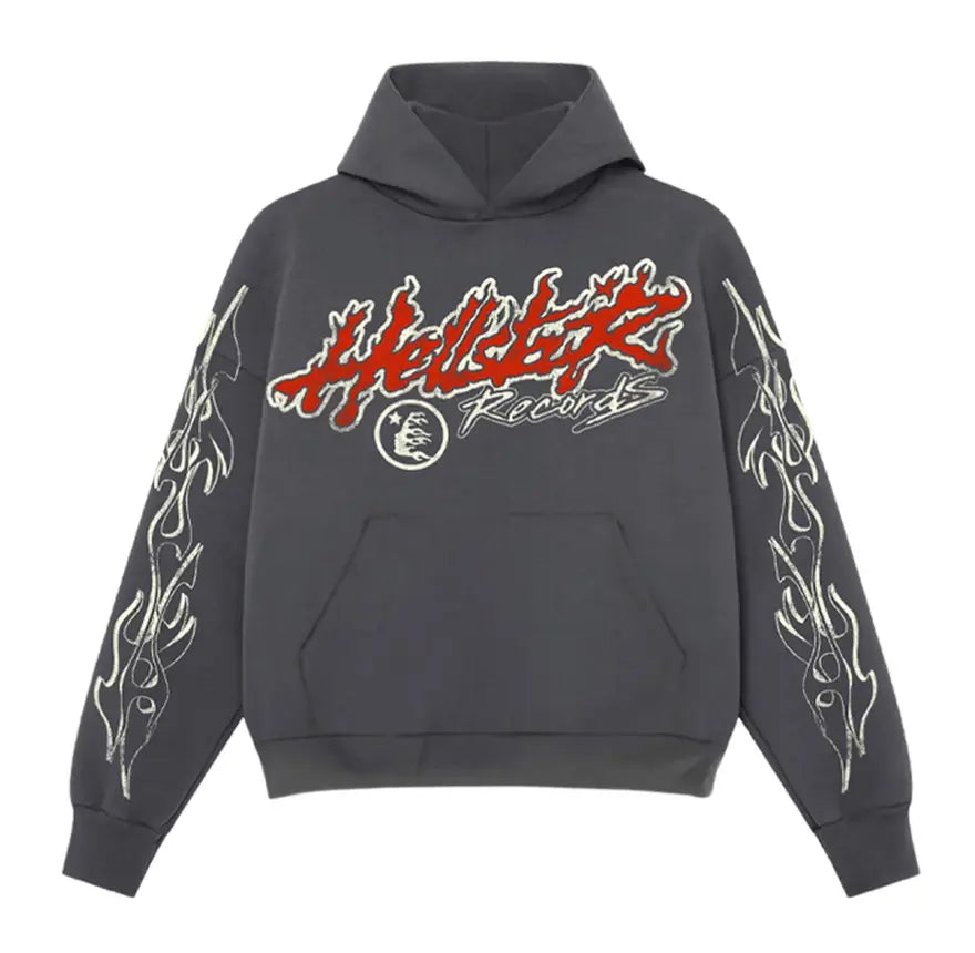 Hellstar Record Tour Hoodie Vintage Black