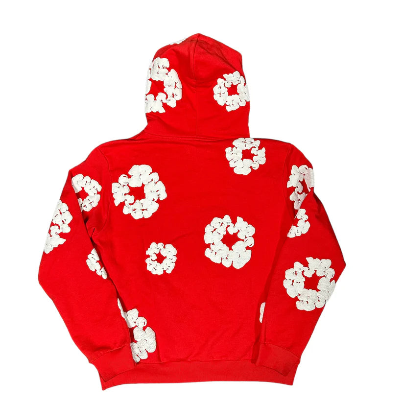 Denim Tears Cotton Wreath Hoodie Red