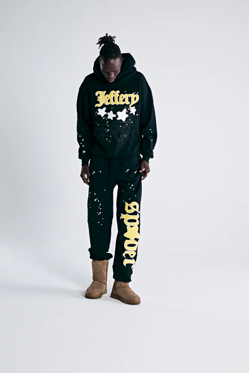 Sp5der Jeffery Sweatpants Black